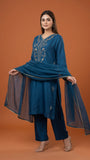 Elegant Embroidered 3 Piece Suit