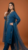Elegant Embroidered 3 Piece Suit