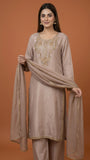 Elegant Embroidered 3 Piece Suit